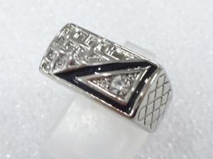 エナメル　クリスタル　指輪(13号)